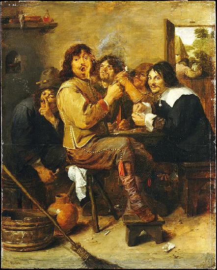 Adriaen Brouwer The Smokers oil painting image
